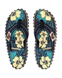 Gumbies japanke Flip-Flops Blue Hibiscus