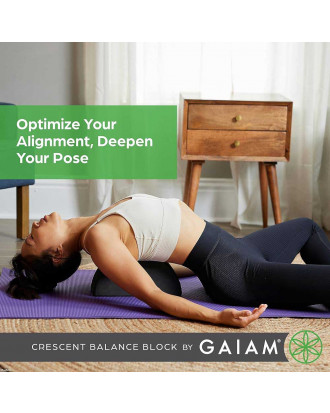 Crescent Yoga Block, Half-moon blok Gaiam