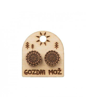 gozdni mož naušnice mandala