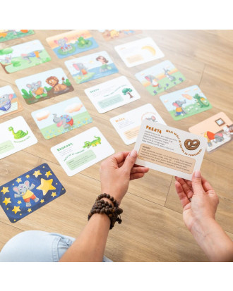 Joga kartice za djecu Mali Ganeša na slovenskom jeziku