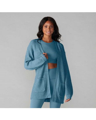 Ženski kardigan Alpine Long Cardigan Tavi