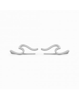 Srebrne naušnice Wave Silver Pura Vida