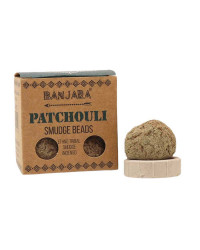 Tamjan, kuglice pačulija, patchouli (5 komada i podloga)