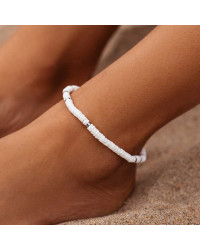 Narukvica za nogu Anklet Puka Shell Stretch Pura Vida