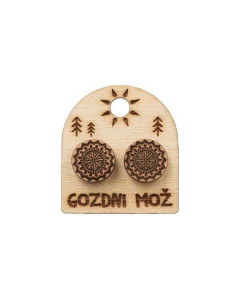 gozdni mož naušnice mandala