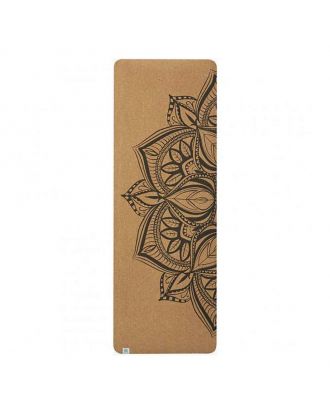 Joga prostirka od pluta Printed Cork Mandala 5mm Gaiam