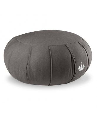 Blazina za meditacijo Zafu Zen kapok Ø 35 cm - temno siva