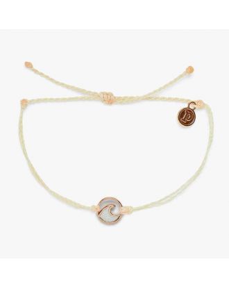 Pura Vida narukvica Opaque Resin Wave Rose Gold