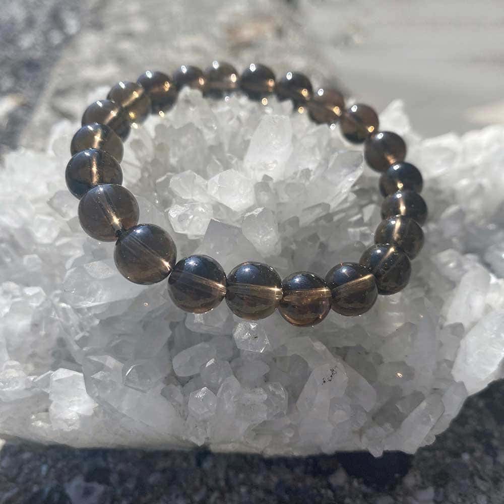 Narukvica White Moon Malas SMOKY QUARTZ